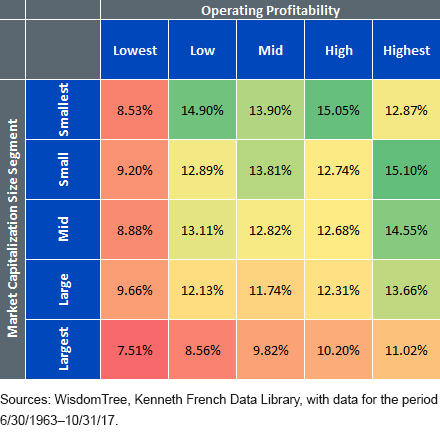 Profitability within Small Caps and Mid-Caps